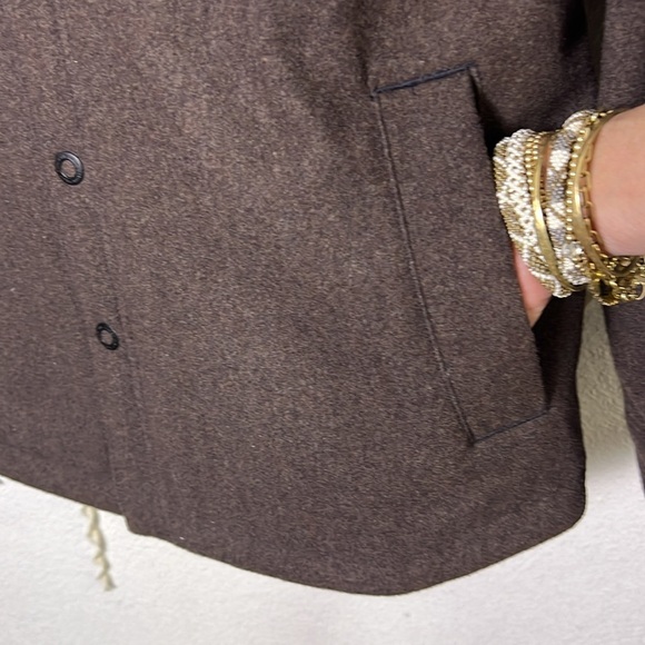 Men's Prana Wooley Shirt Jacket Size Large in Chocolate - Picture 5 of 12